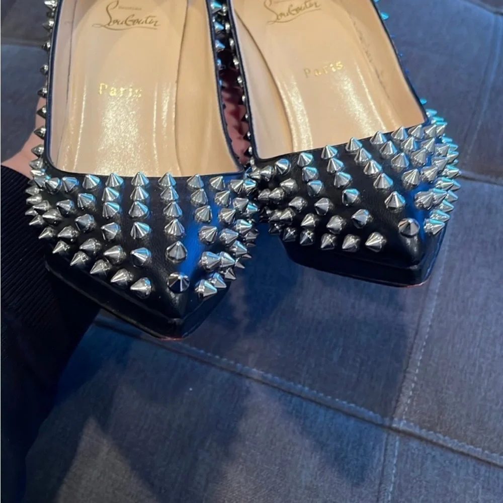 Christian Louboutin Pigalle Plato spiked heels - Picture 4 of 9